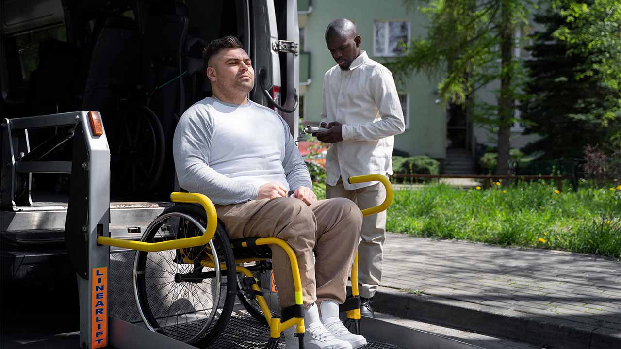 wheelchair-accessible taxi